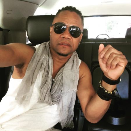 Shirley Gooding's son Cuba Gooding Jr took a selfie in his car.